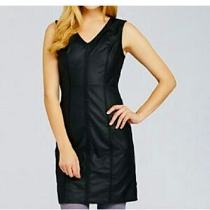 Max Studio CREAM faux leather dress.